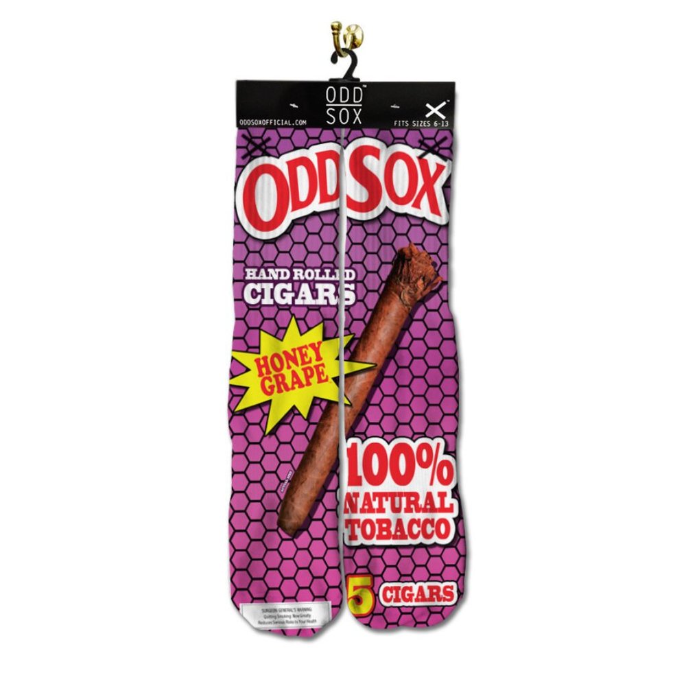 Odd Sox - Hand Rolled - Purple/White